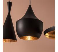 Tom Dixon Beat Fat lampada LED a sospensione, nero Tom Dixon