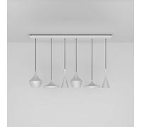 Tom Dixon Beat Range Linear Lampada a sospensione 6 luci bianca Tom Dixon