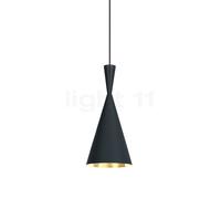 Tom Dixon Beat Tall Lampadario Nero LED