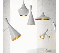 Tom Dixon Beat Tall LED a sospensione, bianco BLS03WH-PEUM4