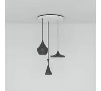 Tom Dixon Beat Trio Round sospensione 3 luci nero Tom Dixon