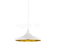 Tom Dixon Beat Wide Lampada a sospensione LED, bianco/ottone