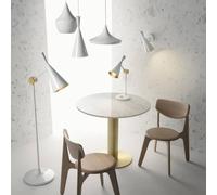Tom Dixon Beat Wide LED a sospensione, bianco BLS01WH-PEUM4