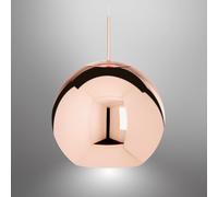 Tom Dixon Copper Round lampada a sospensione, LED, LEDP08COEU+COS02CO, Copper Round; Copper [Lampade per Interni > Lampade a Sospensione]