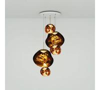 Tom Dixon Lampada a sospensione Melt Large Round, Ø 95 cm, oro Tom Dixon