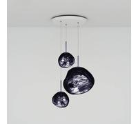 Tom Dixon Lampada a sospensione Melt Trio Round, Ø 81 cm, a 3 luci, fumé Tom Dixon
