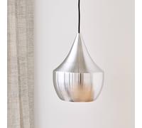 Tom Dixon Lampada LED a sospensione Beat Fat Unbeaten, color alluminio Tom Dixon