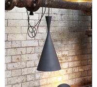 Tom Dixon Lampada LED a sospensione Beat Tall, nera, Ø 19 cm ottone Tom Dixon