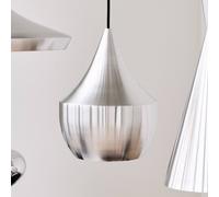 Tom Dixon Lampada LED a sospensione Beat Tall Unbeaten, color alluminio Tom Dixon