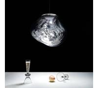 Tom Dixon lampada LED a sospensione Melt, Ø 50 cm, cromo, plastica Tom Dixon
