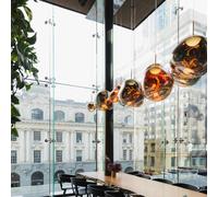 Tom Dixon lampada LED a sospensione Melt, Ø 50 cm, rame, plastica Tom Dixon