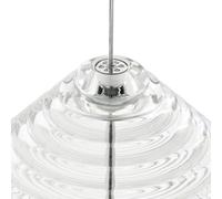 Tom Dixon lampada LED a sospensione Press Cone, trasparente, Ø 34 cm, 927 Tom Dixon