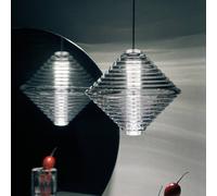 Tom Dixon Lampada LED a sospensione Press Cone, trasparente, 34 cm, 927, vetro Tom Dixon
