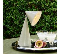 Tom Dixon lampada LED da tavolo a batteria Pose, grigio chiaro, altezza 25 cm Tom Dixon