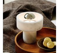 Tom Dixon lampada LED da tavolo ricaricabile Stone, color argento, 19 cm Tom Dixon