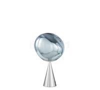 Tom Dixon Melt Cone Fat Lampada da tavolo LED, argento/argento