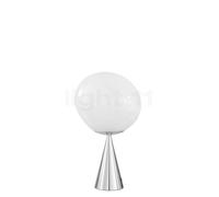 Tom Dixon Melt Cone Fat Lampada da tavolo LED, argento/opale