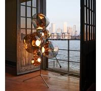 Tom Dixon Melt lampada da terra, LED 7 luci, LEDFC02UN+SCLED01GO+MES01BR#4+MES02BR#3, MESC01BR-FUN01M1 Melt [Lampade per Interni > Lampade da Terra]