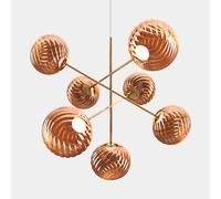 Tom Dixon Whirl lampada a sospensione, LED 7 luci, LEDC02GOEU+WHS02CO#7, Whirl [Lampade per Interni > Lampadari]