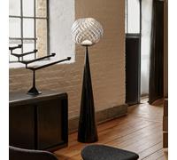 Tom Dixon Whirl lampada da terra, LED 1 luce, WHS02CH+CONF03BKUN+LEDFC11UN, WHS02CH-FUN03M2 Whirl [Lampade per Interni > Lampade da Terra]