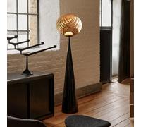 Tom Dixon Whirl lampada da terra, LED 1 luce, WHS02GO+CONF03BKUN+LEDFC11UN, Whirl [Lampade per Interni > Lampade da Terra]