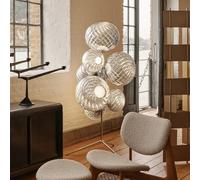 Tom Dixon Whirl lampada da terra, LED 7 luci, LEDFC02UN+SCLED01CH+WHS01CH#3+WHS02CH#4, Whirl [Lampade per Interni > Lampade da Terra]
