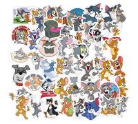 Tom e Jerry Stickers Aesthetic,100 Tom e Jerry Adesivi Bambini,Bambina Carini Giocattoli,Tom e Jerry Custodie per Computer,Console,Pareti,Valigie,Libri,Auto