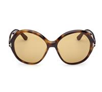 Tom Ford Annabelle-02 Ft1282 Occhiali Da Sole Unisex Avana Rotondo Marrone 60mm