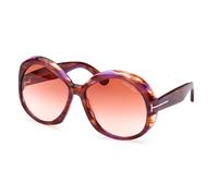 Tom Ford Annabelle Ft 1010 Occhiali Da Sole Donna Avana Rotondo Rosa 62mm