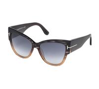 Tom Ford Anoushka Ft 0371 Occhiali Da Sole Donna Grigio Oversize Blu 57mm