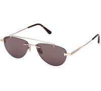 Tom Ford Astor 02 FT1356 28A, Oro, Metal, Unisex occhiali da sole 55