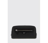 TOM FORD Beauty case in pelle di vitello con logo laminato e chiusura zip OS Nero