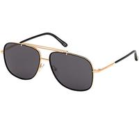 Tom Ford Benton Occhiali da Sole, Shiny Deep Gold, 58/15/145 Uomo
