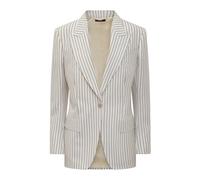 Tom Ford - Blazer a righe monopetto con tasche a pattina - - Jackets - Donna - Bianco - S