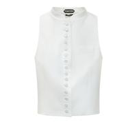 Tom Ford, ,Blouses & Shirts ,Donna ,Bianco ,M Gilet Piccolo Piqué