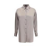 Tom Ford, ,Blouses & Shirts ,Donna ,Grigio ,M Camicia Classica in Seta con Polsini Regolabili