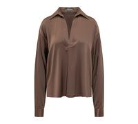 Tom Ford, ,Blouses & Shirts ,Donna ,Marrone ,M Polo in Raso di Seta Stretch