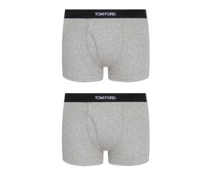 Tom Ford - Boxer Brandizzati - Confezione da Due - - Underwear - Uomo - Grigio - L