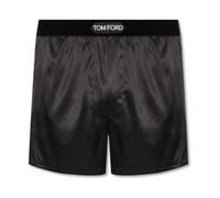 Tom Ford - Boxer di seta con logo - - Underwear - Uomo - Nero - S