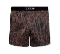 Tom Ford - Boxer in Seta con Stampa Leopardata - - Underwear - Uomo - Marrone - S