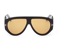 Tom Ford Bronson Ft 1044 Occhiali Da Sole Uomo Nero Pilot Marrone 60mm