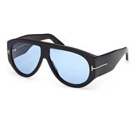 Tom Ford Bronson FT1044 01V, Nero, Acetate, Unisex occhiali da sole 60