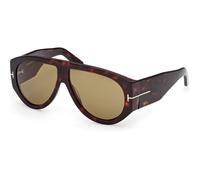 Tom Ford Bronson FT1044 52N, Avana, Acetate, Unisex occhiali da sole 60