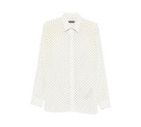 Tom Ford - Camicia Fluida in Crêpe de Chine con Stampa Paisley - - Shirts - Uomo - Bianco - L