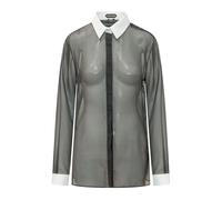 Tom Ford - Camicia in chiffon di seta stampata Losange - - Blouses & Shirts - Donna - Nero - S