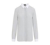 Tom Ford - Camicia in Crepe de Chine di Seta Stampata Multi Argyle - - Blouses & Shirts - Donna - Bianco - XS