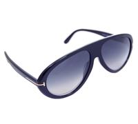 Tom Ford Camillo Uomo Sole TF988 01B 60mm Grande Plastica Quadrato Nero Grigio