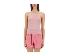 Tom Ford - Canotta Racerback in Maglia di Seta Fine Compatta - - Tops - Donna - Rosa - M