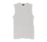 Tom Ford - Canotta Relaxed in Costina con Micro Paillettes - - Tops - Donna - Grigio - S
