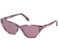 Tom Ford Charlie-02 Ft 0740 Occhiali Da Sole Donna Viola Cat-eye Viola 56mm